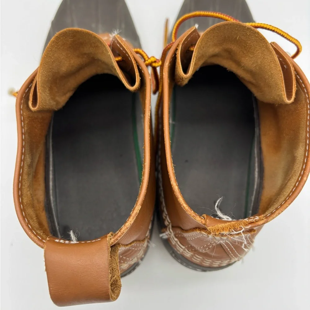 L.L. Bean Boots Mens Waterproof Leather Duck Lace-Up‎ Rain Sz 10
